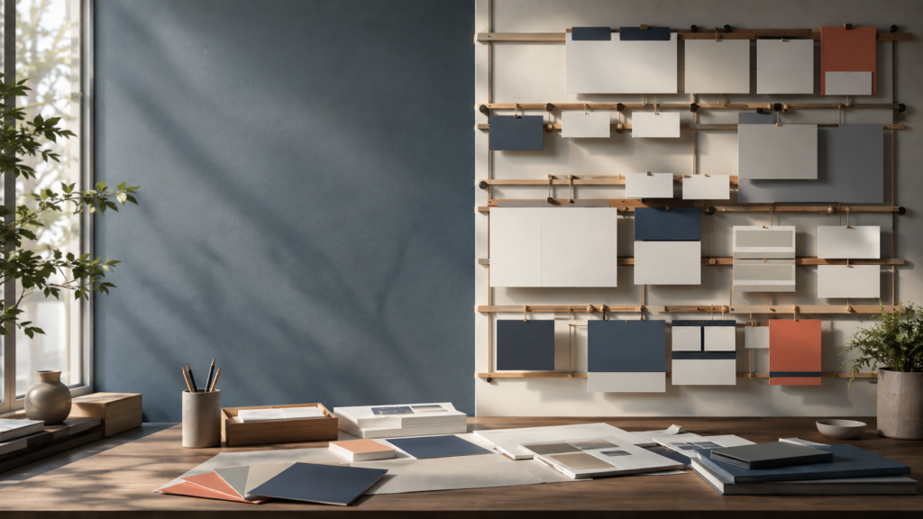 A modular wall of reusable content blocks representing a structured WordPress content model